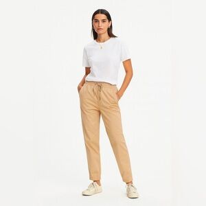 Marine Layer Saturday Jogger Slim Fit in Faded Khaki unisex